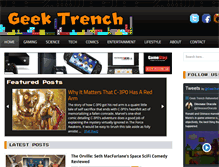 Tablet Screenshot of geektrench.com